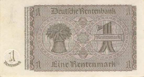 1 Rentenmark 1937 ro.166b C